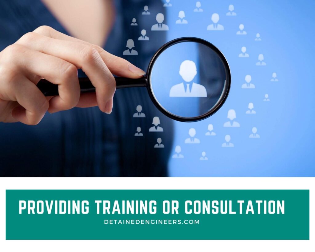 Providing Training or consultation